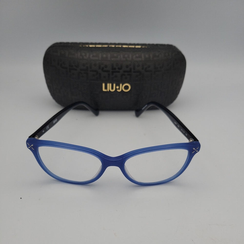 LIU JO LJ 2605 404 Blue 52 16 135 mm Eyeglass Frame Womens Cat Eye